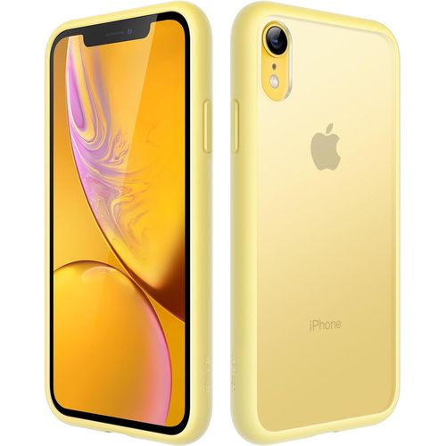 Coque Mat Pour Iphone Xr 6,1 Pouces, Protection Antichoc Qualit Militaire, tui Housse Arrire Translucide Givre, Anti-Empr[J1759]