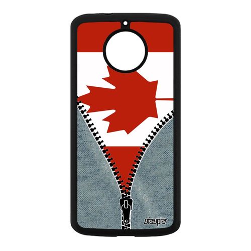 Coque Moto E4 Plus Silicone Drapeau Canada Canadien Jeans Foot Dessin A Motorola Moto E4 Plus