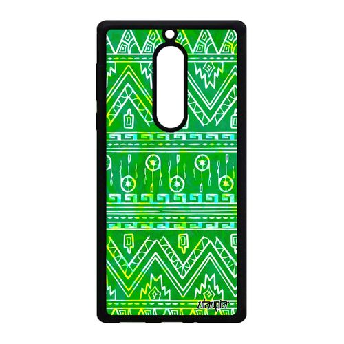 Coque Nokia 5 En Silicone Motif Azteque Telephone Motif Color Frise Original De Protection Vert Portable Smartphone Texture Dessin