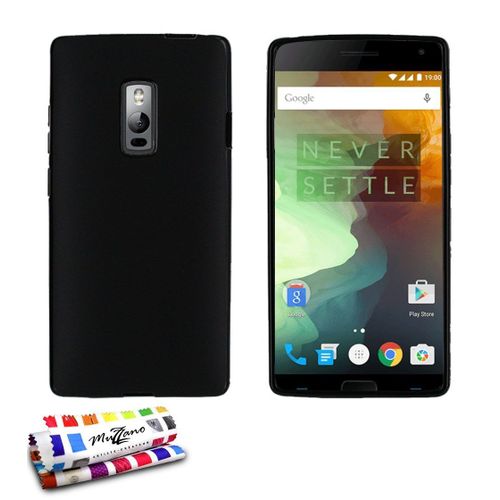 Coque One Plus 2 Glossy Hybrid Noir Silicone Souple (Tpu)