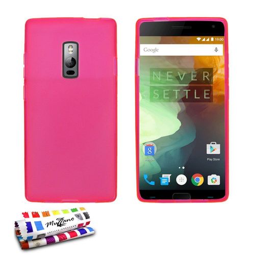 Coque One Plus 2 Glossy Hybrid Rose Silicone Souple (Tpu)