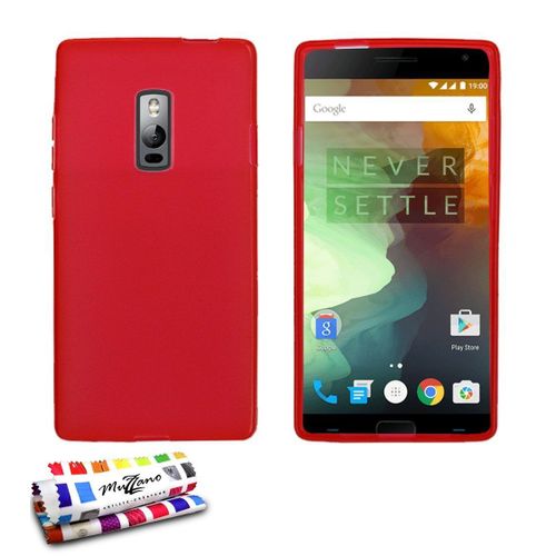 Coque One Plus 2 Glossy Hybrid Rouge Silicone Souple (Tpu)