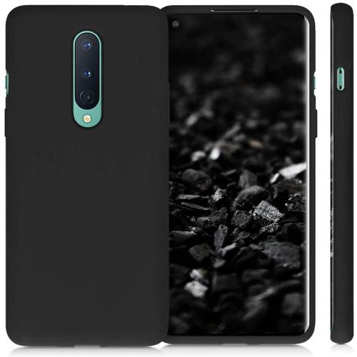 Coque One Plus 8 (6,55'') Souple Silicone Noir Anti Choc Decoupage Precis Noir