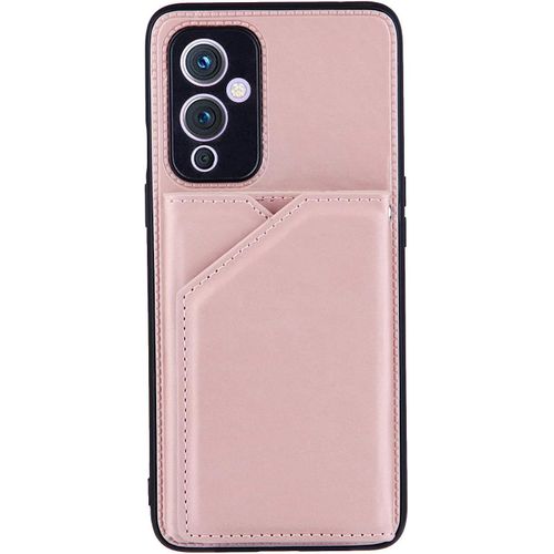 Coque Oneplus 9, Etui Portefeuille Oneplus 9, Tpu Anti-Choc Housse Protection Cuir Pu Avec Fonction Support Et Emplacements Cartes Pour Oneplus 9, Or Rose