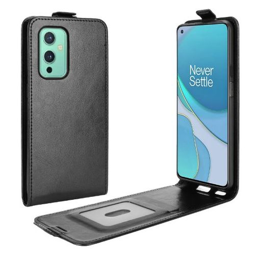 Coque Oneplus 9 Pro Business Phone Case Etui En Cuir Fente Pour Carte  Rabat - Noir