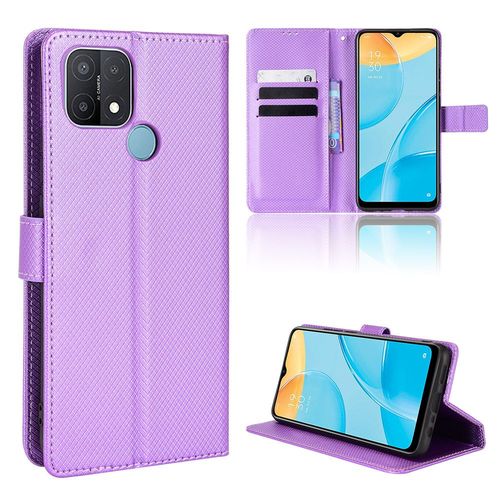 Coque Oppo A15,Etui Pour Oppo A15,Coque En Cuir Pour Oppo A15,Convient A Etui La Oppo A15,Violet
