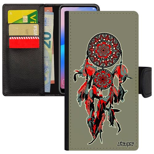 Coque P10 Lite Rabat Attrape Reve Mandala Was-Lx1a Boheme Maya Brillant 4g Ethnique Hippie De Luxe Flip Case Enfant Design En Huawei