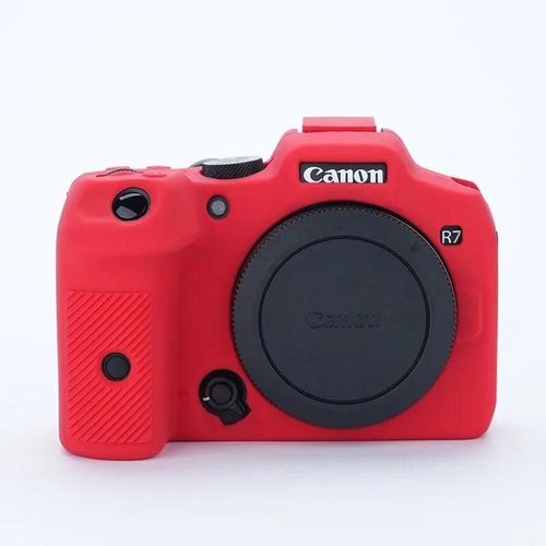 Coque Peau En Silicone Souple, Housse De Protection Pour Appareil Photo Dslr, Pour Canon Eos R100 R8 R7 R6 R6ii R5 R10 R50 R Rp 70d 80d 2000d T7-For Eos R7 Rouge-