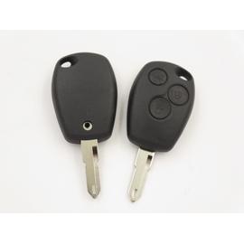 HIBEYO Coque de clé de Voiture Compatible avec Renault Coque de Protection  en Silicone pour clé Renault Dacia Logan Duster Kwid Sandero Laguna avec