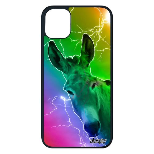 Coque Pour Iphone 11 Pro Max Silicone Ane Case Rigide Vert Anesse Multicolore 512 Go Tpu Bourrique Mulet Eclair Animaux Animal