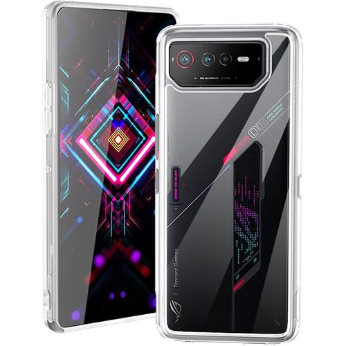 Coque Pour Asus Rog Phone 6 / 6d, Transparent Pc Doux Silicone Tpu Assembl Housse Bumper, [Antidrapant] Ultra-Mince Armor Antichoc Coque Pour Asus Rog Phone 6 / 6d (Transparente)[X2117]
