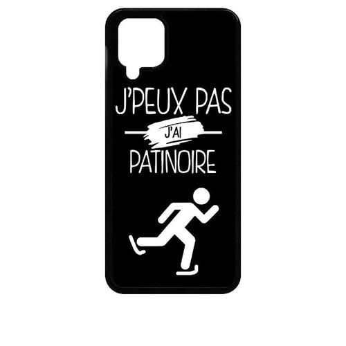 Coque Pour Galaxy A12 - J Peux Pas J Ai Patinoire 2 - Noir