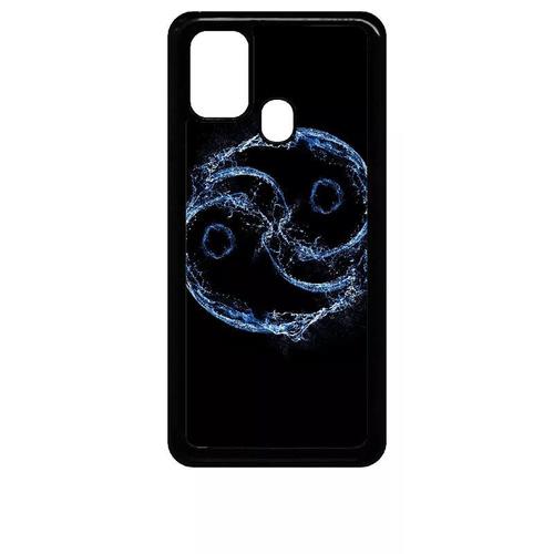 Coque Pour Galaxy M31 Prime - Yin Yang Eau Water - Noir