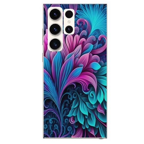 Coque Pour Galaxy S23 Tropical Violet Fleur