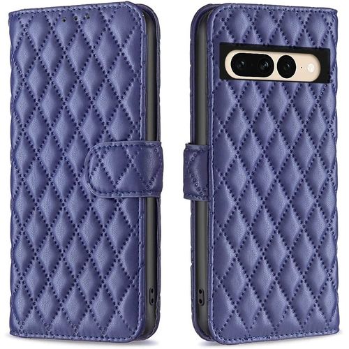 Coque Pour Google Pixel 7 Pro, Housse En Google Pixel 7 Pro, Housse Magnetique Flip Portefeuille Avec Fentes De Cartes Pour Google Pixel 7 Pro 5g, Bleu