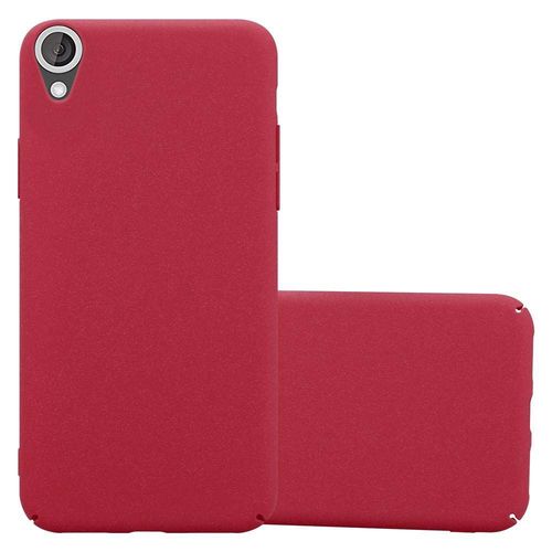 Cadorabo Housse Compatible Avec Htc Desire 820 En Frosty Rouge - Hard Case tui De Protection  L'aspect Givr Contre Les Rayures Et Les Chocs
