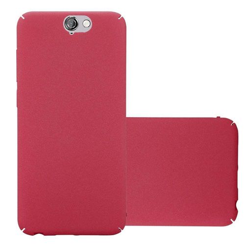 Cadorabo Housse Compatible Avec Htc One A9 En Frosty Rouge - Hard Case tui De Protection  L'aspect Givr Contre Les Rayures Et Les Chocs
