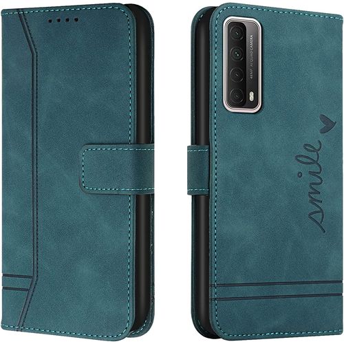 Coque Pour Huawei P Smart 2021 / Y7a, Portefeuille Housse En Pu Avec Tpu Fermoir Flip Pochette Housse Pour Huawei P Smart 2021 / Y7a (Vert)