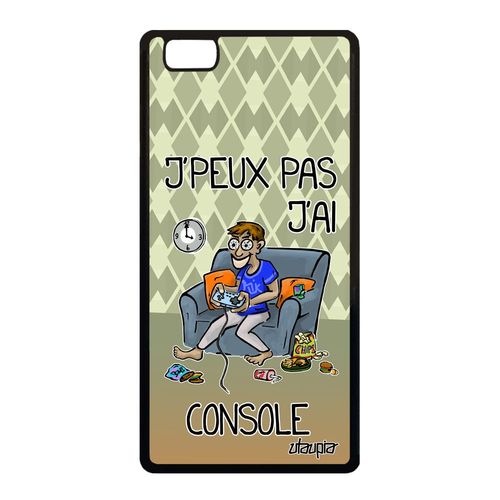 Coque Pour Huawei P8 Lite 2015 En Silicone J'peux Pas J'ai Console Gamer Je Bd Rigide Humour Jeux Video Geek Drole Bumper Vert Jpeux