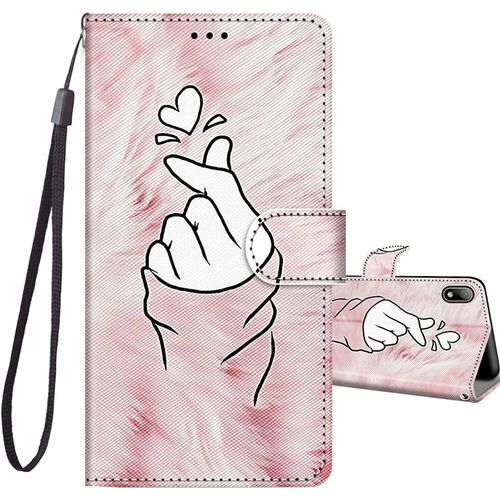 Coque Pour Huawei Y5 2019 / Honor 8s, Etui Portefeuille Huawei Y5 2019 Avec Motif, Antichoc Housse Protection Pu Cuir Fonction Support Pour Huawei Y5 2019 / Honor 8s 5,71 Pouces - C Ur