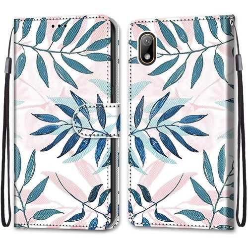 Coque Pour Huawei Y5 2019 Portefeuille Etui  Rabat En Pu Cuir Motif,Poche Porte-Cartes,Multi-Usage Peint Housse Cuir Case Magntique Aiguilles Vertes Protection Pour Huawei Y5 2019/Honor 8s