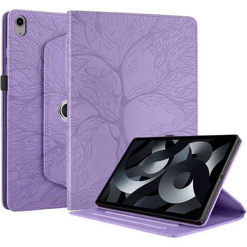 Coque Pour Ipad 11me Gnration 11 Pouces 2025 (A16), Ipad 10me Gnration 10.9 Pouces 2022 tui Support Rotatif  360 Degrs Pu Cuir Housse De Protection Avec Porte-Pencil Violet