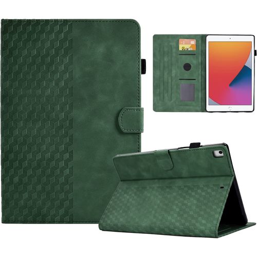 Coque Pour Ipad 9/8/7 Gnration 2021 2020 2019 Ipad 10.2 tui Cuir Pu Avec Fonction Support Fente Pour Carte Magntique Housse Tablette Ipad 9/8/7 Ipad Air 2019 10.5'', Vert
