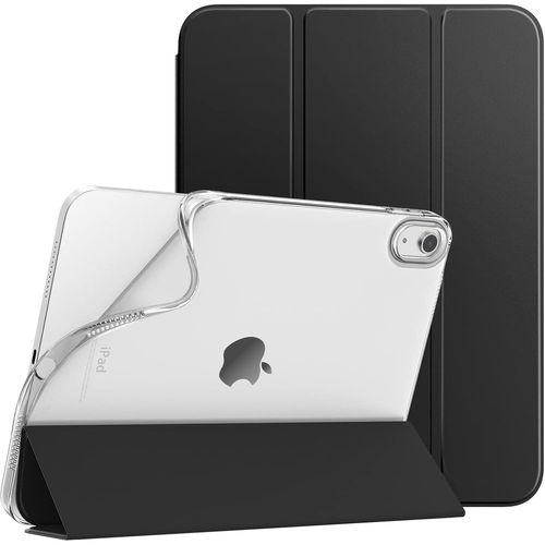 Coque Pour Ipad A16 11me Gnration 11 Pouces 2025, Ipad 10me Gnration 2022 10,9 Pouces, Mince tui Tri-Fold En Tpu Souple Translucide Avec Rveil/Sommeil Auto, Noir[Coq5185617]