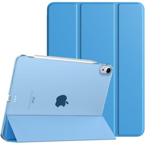 Coque Pour Ipad Air 11 Pouces M2 2024, Ipad Air 6, Ipad Air 5/4e Gn (2022/2020), tui De Protection Magntique Mince Avec Dos Transparent, tui Sommeil/Rveil Auto, Bleu Dodger.[F3818]