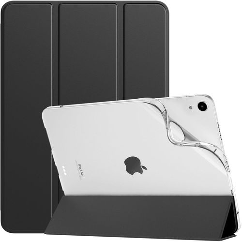 Coque Pour Ipad Air 11 Pouces M2 2024, Ipad Air 6e/5e/4e Gnration 2024/2022/2020 10,9 Pouces, tui Arrire Translucide En Tpu Souple, Housse Trifold Avec Rveil/Sommeil Auto, Noir.[G1435]