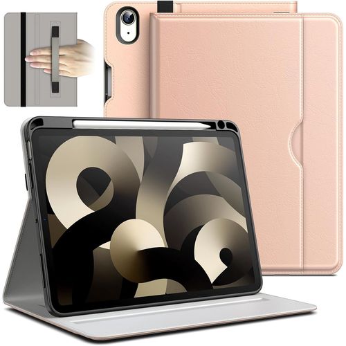 Coque Pour Ipad Air 11 Pouces M3/M2 (2025/2024), Ipad Air 5/4 (2022/2020 5me/4me Gnration), Pu Cuir Folio Protecteur Housse tui De Tablette Avec Porte-Stylet & Poche (Or Rose)[Sel6273595]