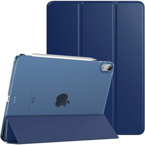 Coque Pour Ipad Air 11 Pouces M3/M2 (2025/2024), Ipad Air 5e/4e Gnration (2022/2020) 10,9 Pouces, tui De Protection Mince Avec Dos Transparent, Sommeil/Rveil Auto, Bleu Marine