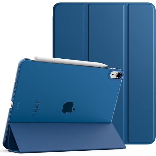 Coque Pour Ipad Air 11 Pouces M3/M2 (2025/2024), Ipad Air 5e/4e Gnration (2022/2020) 10,9 Pouces, tui De Protection Mince Avec Dos Transparent, Sommeil/Rveil Auto, Gris Bleu