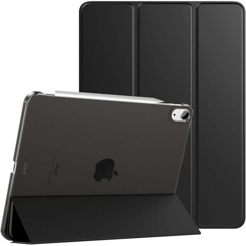 Coque Pour Ipad Air 11 Pouces M3/M2 (2025/2024), Ipad Air 5e/4e Gnration (2022/2020) 10,9 Pouces, tui De Protection Mince Avec Dos Transparent, Sommeil/Rveil Auto, Noir