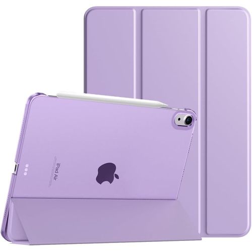 Coque Pour Ipad Air 11 Pouces M3/M2 (2025/2024), Ipad Air 5e/4e Gnration (2022/2020) 10,9 Pouces, tui De Protection Mince Avec Dos Transparent, Sommeil/Rveil Auto, Taro Violet