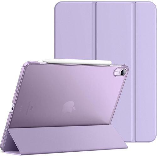 Coque Pour Ipad Air 11 Pouces M3/M2 (2025/2024), Ipad Air 5e/4e (Modle 2022/2020, 10,9 Pouces), Support Mince Dos Dur Housse tui Avec Veille/Rveil Automatique (Violet Clair)[Sel6274477]