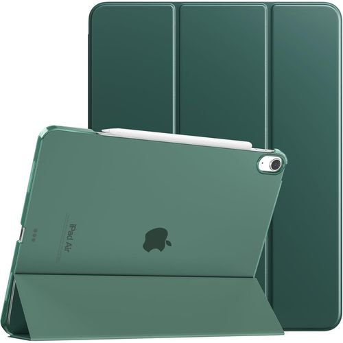 Coque Pour Ipad Air 13 Pouces M2 2024, tui Fine Avec Support Pour Ipad Air 13 Pouces, Support Touch Id, tui Auto Sommeil/Rveil Avec Dos Translucide Pour Ipad Air 13, Vert Fonc.[G1139]