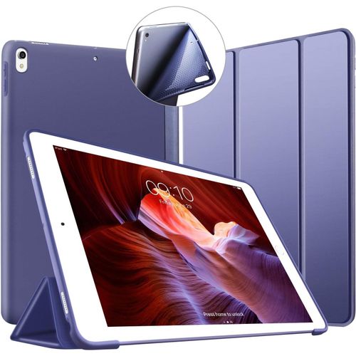 Coque Pour Ipad Air 3 10,5 2019 / Ipad Pro 10,5 Pouces 2017 Case Housse Etui De Slim Lger Protection Fonction Veille/Rveil Automatique, Tri Pli En Caoutchouc Flexible Smart Cover, Bleu Marin