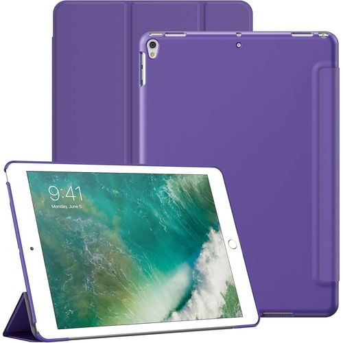 Coque Pour Ipad Air 3 (10,5 Pouces 2019, 3me Gnration) Et Ipad Pro 10,5, Housse tui Arrire Rigide De Protection Support De Tablette Soft-Touch, Veille/Rveil Automatique (Violet).[F5590]