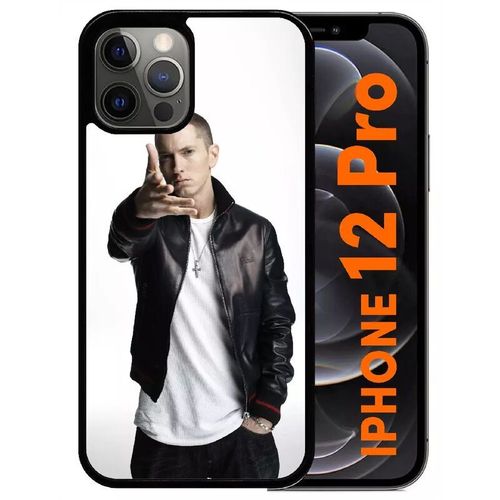 Coque Pour Iphone 12 Pro - Hip Hop Rap Us Eminem - Noir