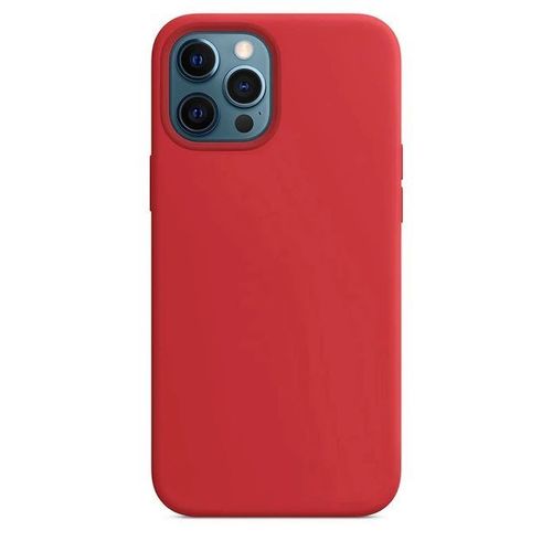 Coque Pour Iphone 13 Pro Max (6,7'') Silicone Mat Rouge