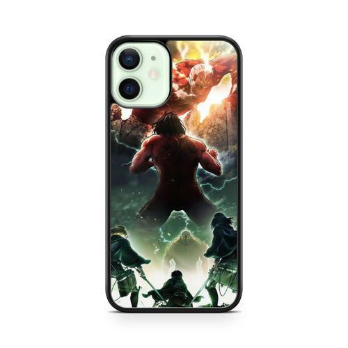 Coque Pour Iphone 13 Pro Max Silicone Tpu Attaque Des Titans Manga Anime Soleil Ref 419