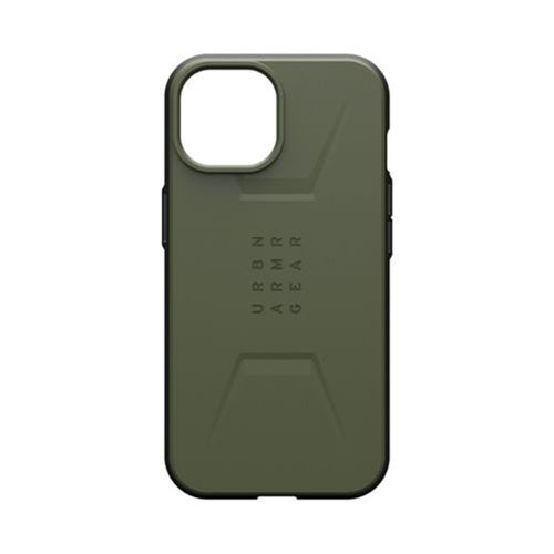 Coque Pour Iphone 15 Plus Magsafe Civilian Antichocs Motif Hexagonal Uag Vert