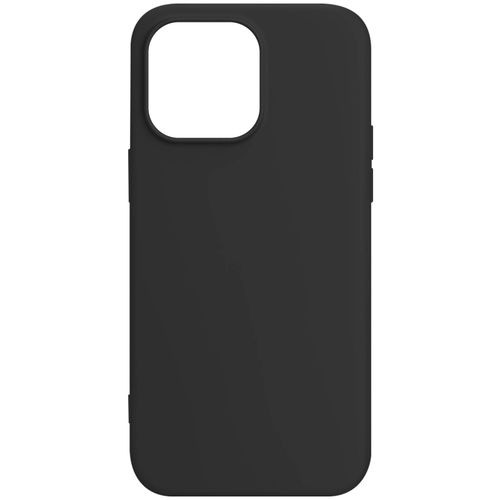 Coque Pour Iphone 15 Pro Silicone Premium Semi Rigide Finition Mate Douce Noir