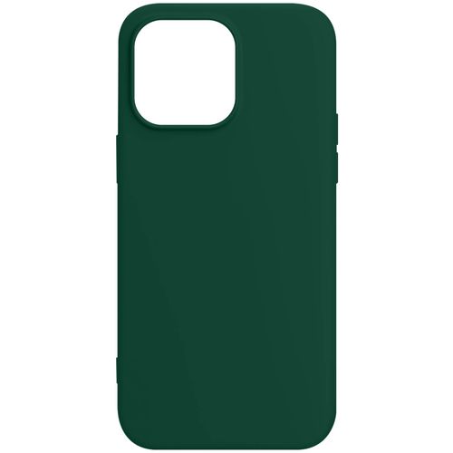 Coque Pour Iphone 15 Pro Silicone Premium Semi Rigide Finition Mate Douce Vert