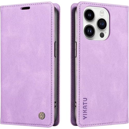 Coque Pour Iphone 6/7/8/Iphone Se 2020, Housse En Cuir Pu Premium Etui  Rabat Pochette De Portefeuille , tui De Protection Pour Iphone 6/7/8/Iphone Se 2020 -Lila
