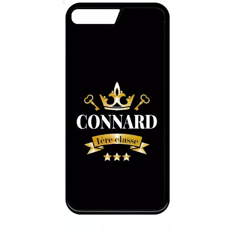 Coque Pour Iphone Se 2020 - Connard 1er Classe Noir Et Ocre - Noir