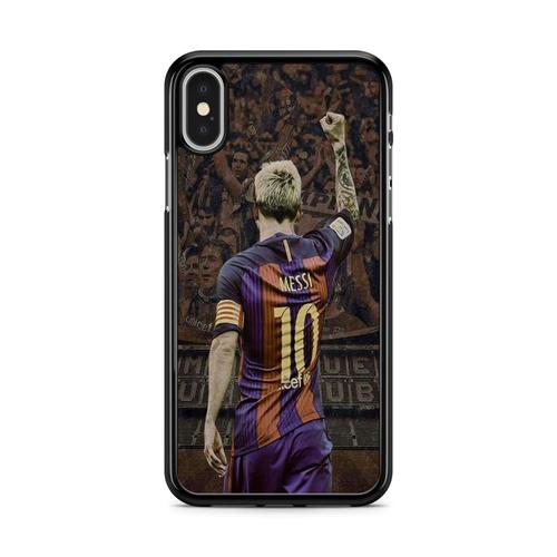 Coque Pour Iphone Xs Max Lionel Messi Leo Ronaldo Barcelone Ballon D'or Ref 309