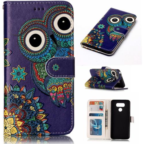 Coque Pour Lg G6 Etui De Protection Anti Choc Intrieur En Tpu Fonction Support Fermeture Magntique Silicone Bumper Fashion Cover Hibou