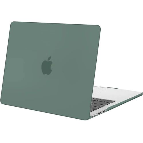 Coque pour MacBook Air 15 Pouces M4 M3 M2 2025 2024 2023, Protection Rigide Antichoc Antidrapant Translucide Vert Nuit - E.F.Connection